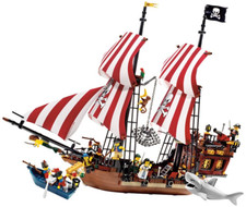 LEGO PIRATES NAVE DEI PIRATI 6243 MINIFIGURES E MANUALE ISTRUZIONI COMPLETO 100%