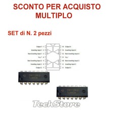 SET di N. 2 pz x TL084CN JFET
