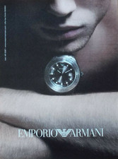 Pubblicità Advertising Italian Clipping 2008 OROLOGIO WATCH EMPORIO ARMANI