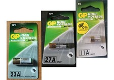 BATTERIA PILA GP  27 MN27 A27 MN21 23 A23 LRV08 EL12 11 MN11 A11 L1016, 6v o 12v