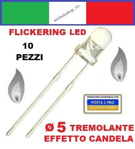 Diodo led tremolante diametro - diodo,