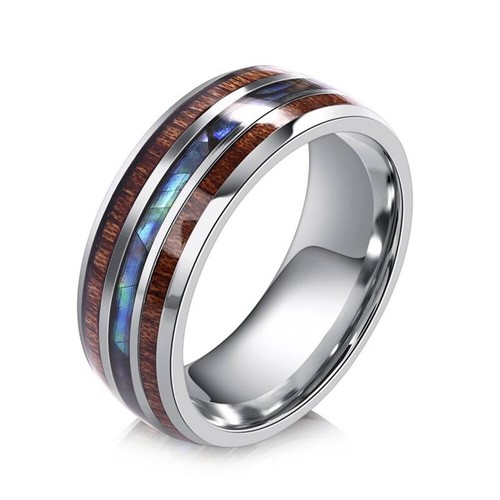 Acciaio inox anello abalone - inox,
