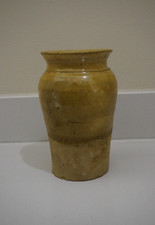 Antico vaso vasetto rustico Grottaglie Puglia ceramica popolare terracotta