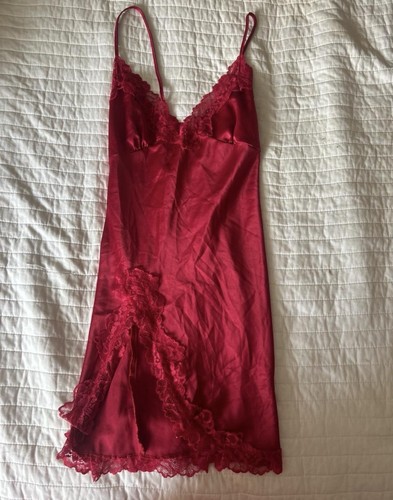 Abito slip rosso pizzo - abito, taglia