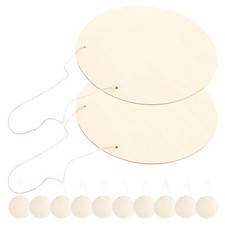  12 cartelli in legno vuoti