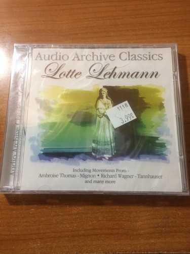 Lotte lehmann audio - lotte, (cd)