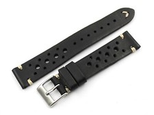 Watch Band Racing Veritable Cuir Black 18/16mm Accessori Ricambi Watch Unisex