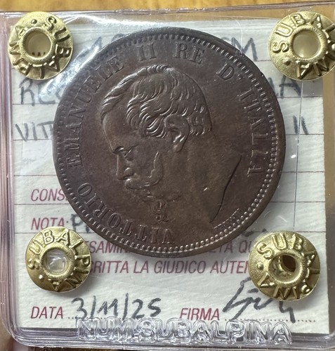 Moneta regno italia - regno, vittorio