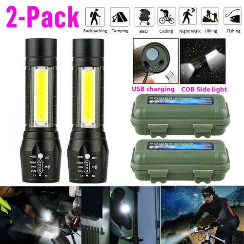2pcs 990000lm mini torcia led - mini,