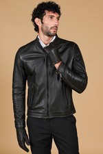Giacca in Pelle  Raggrinzira