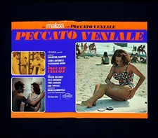 PECCATO VENIALE fotobusta poster Laura Antonelli Alessandro Momo Spiaggia DE37