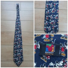 Cravatta Topolino Minnie Mickey Unlimited Disney poliestere blu scuro