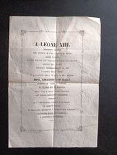 CAGLI 1878 MONS. CANTAGALLI