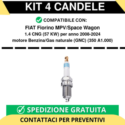 Kit candele per fiat - 4,