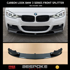 PER BMW SERIE 3 F30 F31 M SPORT SPLITTER ANTERIORE LABBRO M SPORT LOOK FIBRA DI CARBONIO