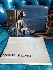 Cinepresa  vintage - Cine Elmo 8-L - 2x8mm - 1958 - custodia e manuale inclusi