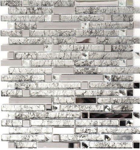 Mosaico vetro acciaio inox - vetro,