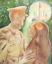 Ritratto di coppia dipinto ad