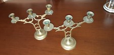 2 Candelabri candelieri vintage ottone