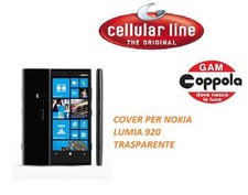 COVER PROTETTIVO CUSTODIA PER NOKIA LUMIA 920 TRASPARENTE "CELLULARLINE"