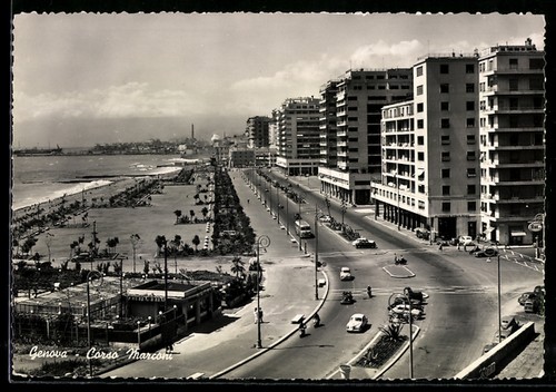 Cartolina genova corso - cartolina,