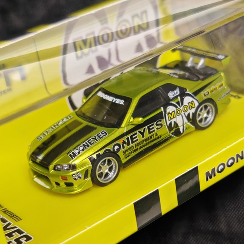 Skyline r34 mooneyes - x, kyosho