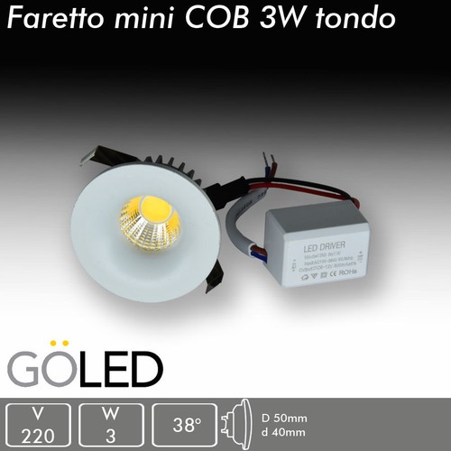 Faro faretto led incasso mini - faro,