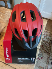 Casco ciclismo rosso nuovo con