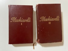 NICCOLO' MACCHIAVELLI -  2 VOLUMI  - EDIZIONE MONDADORI 1949 E 1960 B1