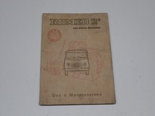 ALFA ROMEO ROMEO 2° FURGONE AUTOCARRO LIBRETTO USO E MANUTENZIONE 1962 (2)