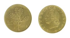 r44_59) Italia Repubblica in Bronzital - 20 Lire 1958