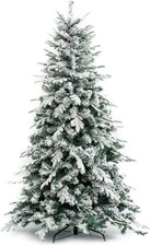 Albero Di Natale Innevato Alaska 210 Cm - Effetto Realistico