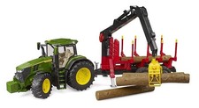 John Deere 7R con rimorchio