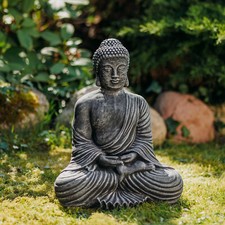 Buddha guardiano del tempio statua in pietra 42 cm 19 kg multicolore cemento ...