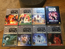 9 CLASSIC DOCTOR WHO DVD LOT BUNDLE SILVER CASE PERTWEE BAKER DAVISON