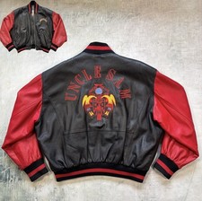 Giacca pelle zio sam rossa - giacca,