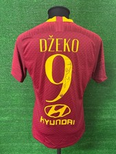 Maglia Roma DZEKO Match Issue Worn Signed Shirt Indossata Jersey Camiseta Bosnia