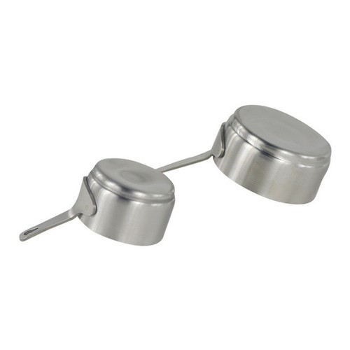 Piatto salsa tondo acciaio - piatto,