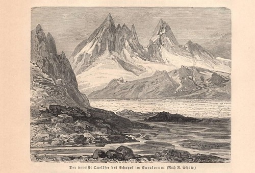 Stampa antica karakorum - antica,