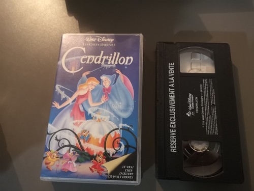 Cassette vhs disney cendrillon - vhs,