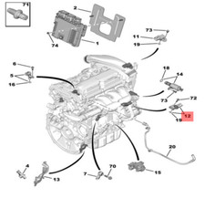 Originale Citroën 1920KZ Sensore, Pressione Molteplice C4 C5 DS3 207 3008 308
