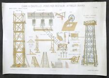 Musso e Copperi - Particolari di Costruzioni - Tavola XXXI - Carri a castello