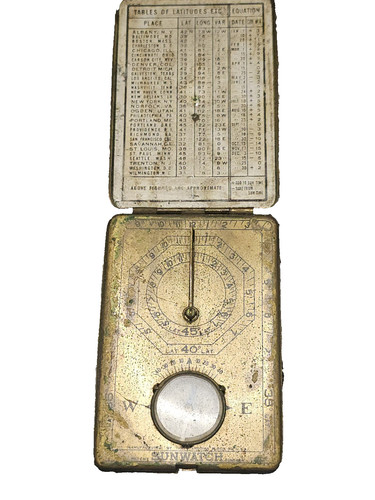 Raro antico orologio - da, e
