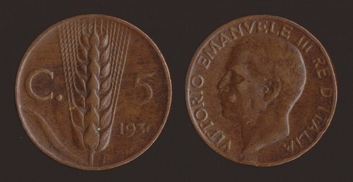 Centesimi 1930 spiga - centesimi,