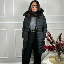 Piumino Donna Invernale Lungo Giubbotto Imbottito Con Cappuccio Giacca Veque