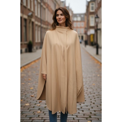 Cappotto mantello alorna beige - mantello,