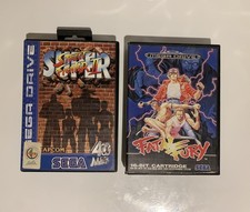 Sega Mega Drive Pal FATAL FURY + SUPER STREET FIGHTER 2 NO Manuali
