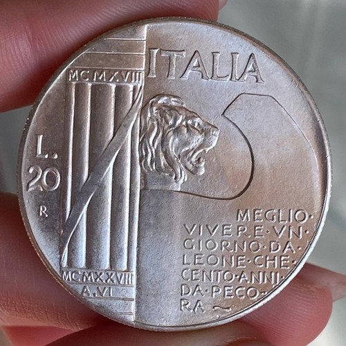 Lire 1928 elmetto falso da - lire,