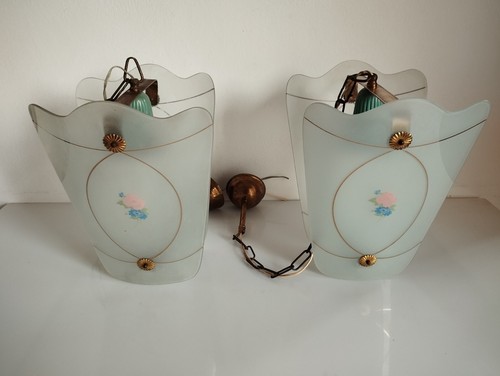 Coppia lampadari una - lampadari, a
