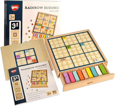 Rainbow Sudoku in Legno per